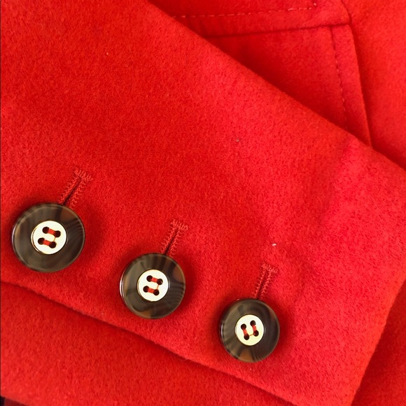 🛑 Jessica Simpson Burnt Orange Peacoat - Size S - Picture 4 of 7